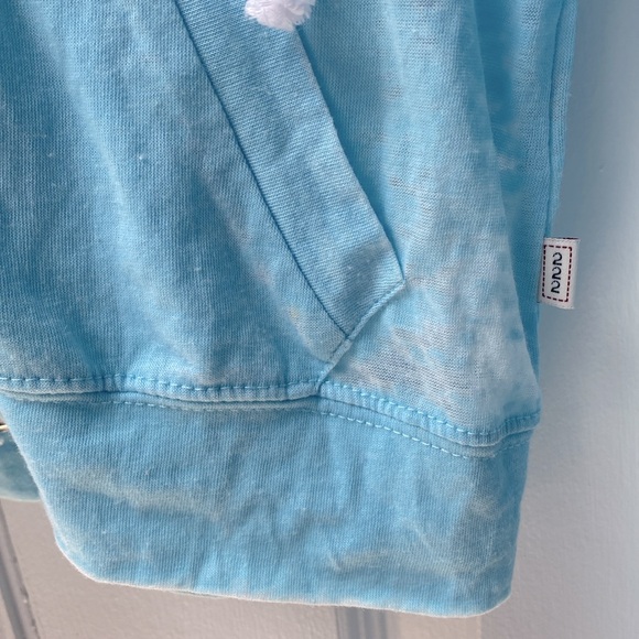 New Adam Levine Lightweight Sky Blue Full Zipper Hoodie Girls Juniors Size Small - Picture 3 of 9